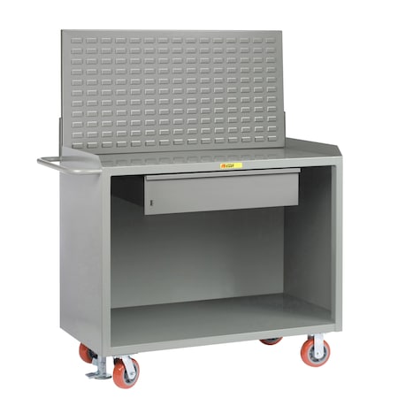 Little Giant Mobile Bench Cabinets, 36"W, HD Drawer, Louvered MB-2436-HDFL-LP